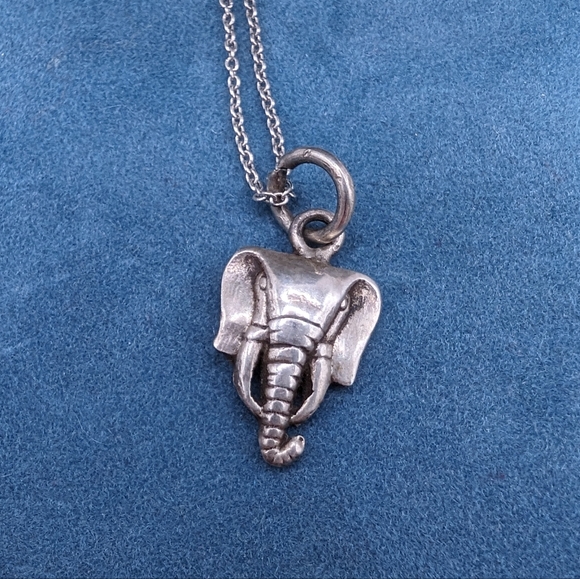 Silver Elephant Necklace - Picture 2 of 6